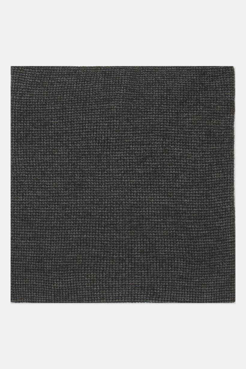 Men Textured Tube Scarf, Army Green