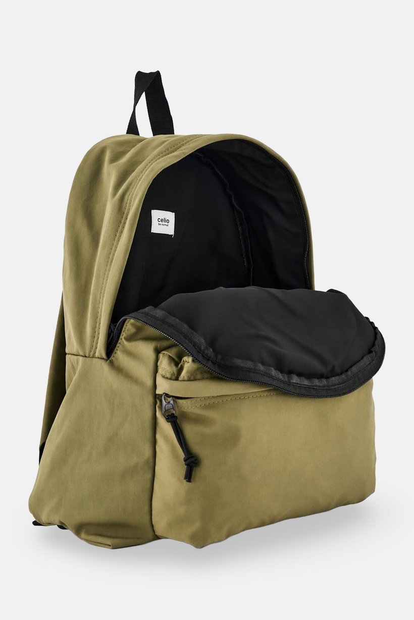 Women Plain Backpack, Olive