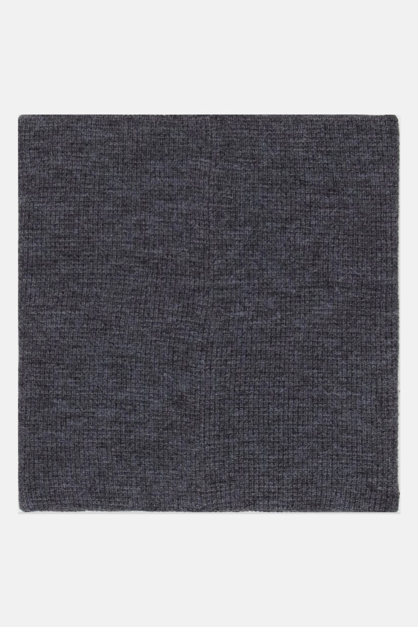Men Textured Tube Scarf, Grey