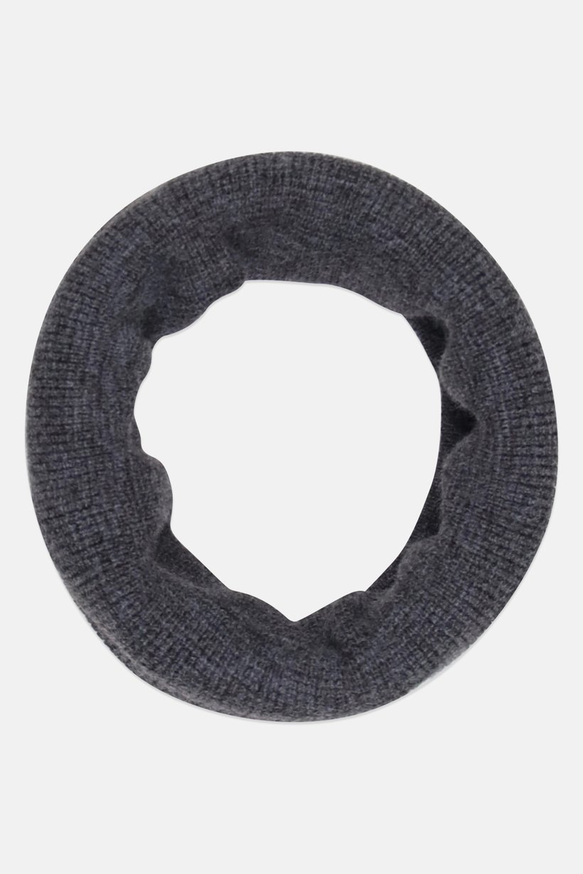 Men Textured Tube Scarf, Grey