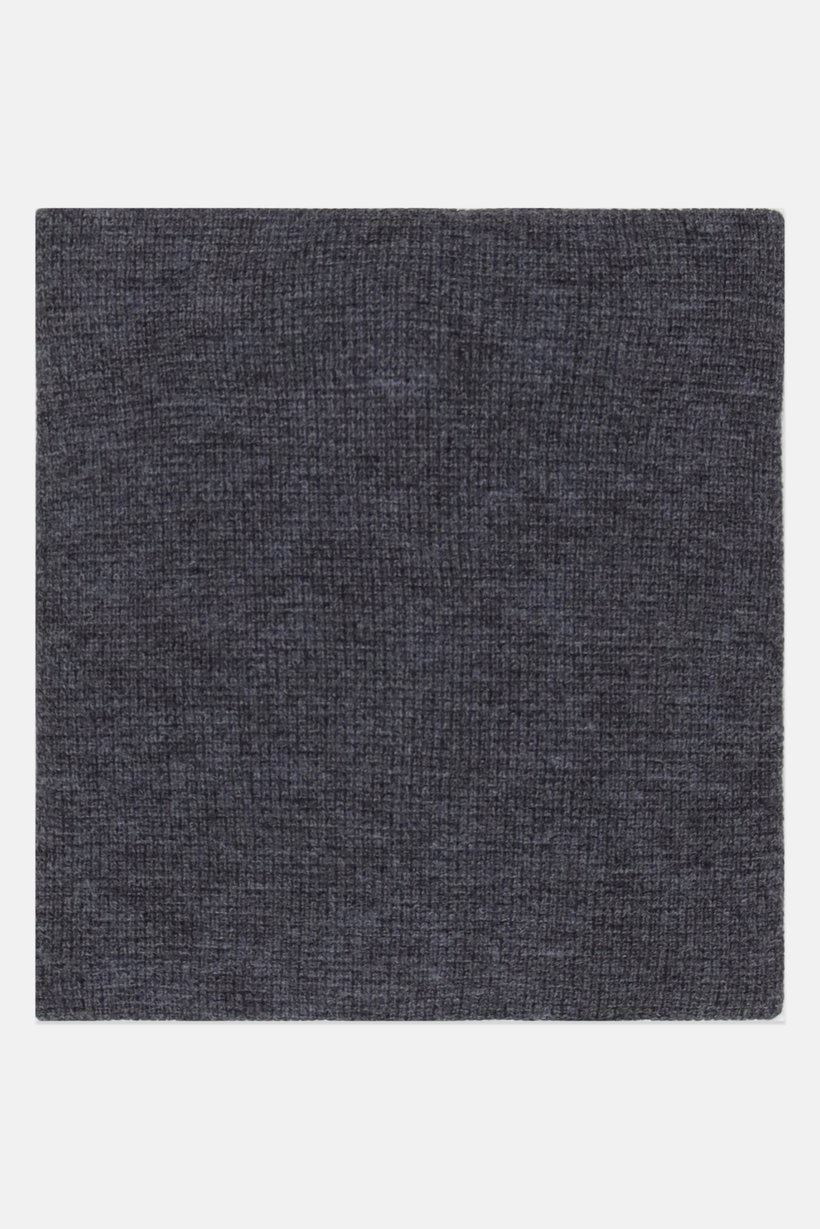 Men Textured Tube Scarf, Grey