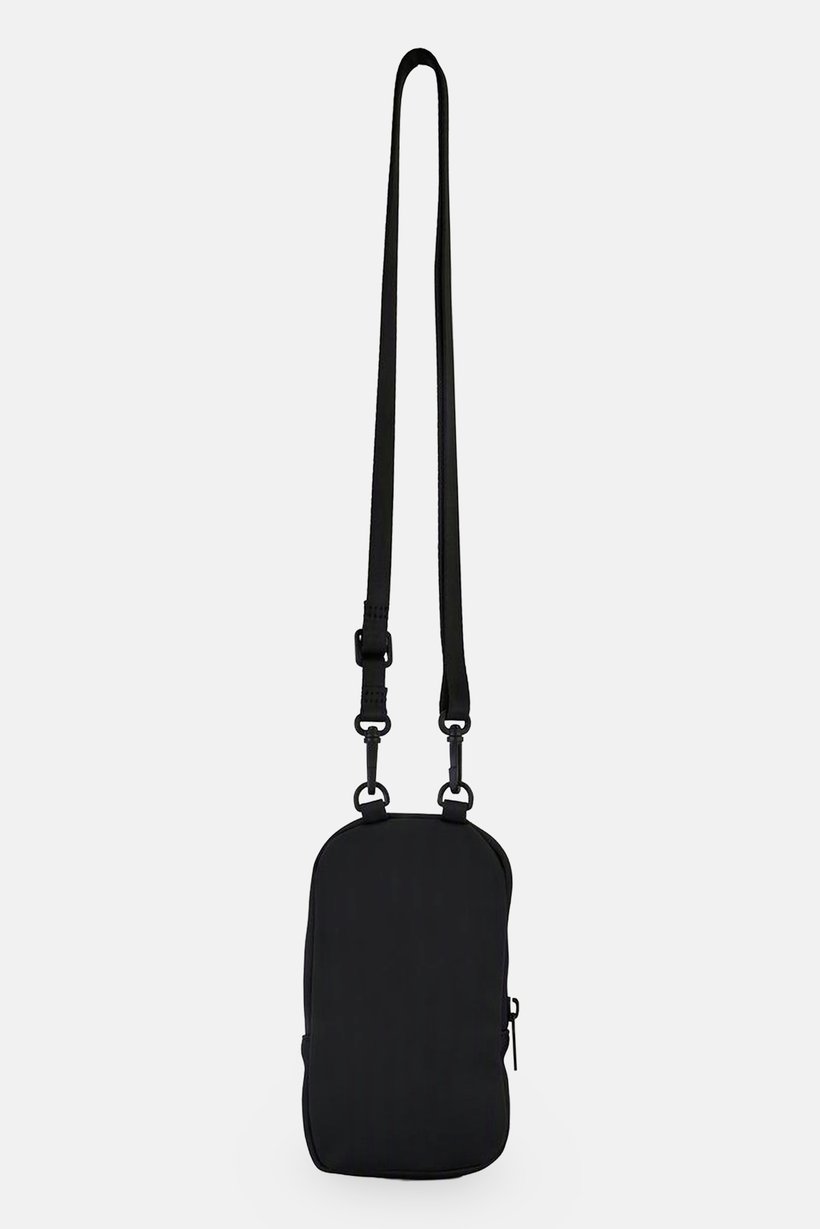 Women Solid Phone Mobile Cross Body Bag, Black