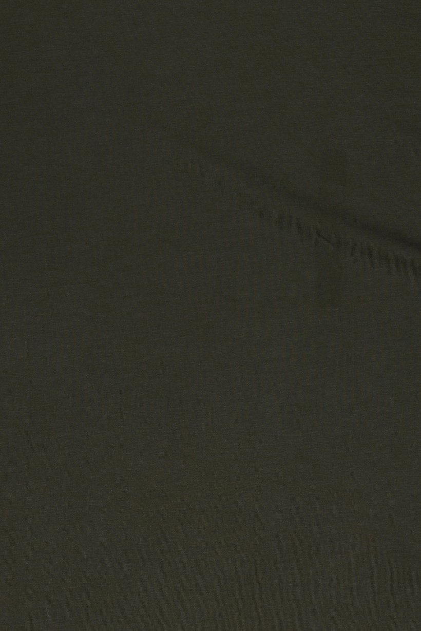 Men Crew Neck Long Sleeve Plain T-Shirt, Olive