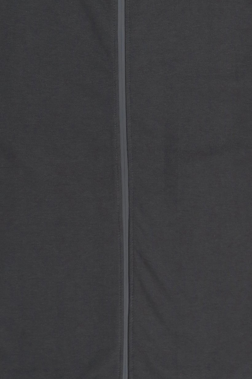 Men Solid Long Sleeve Hoodie, Charcoal Grey