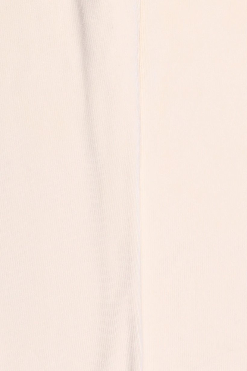 Men Regular Fit Textured Corduroy Pants, Ivory