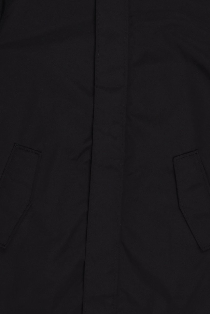Men Solid Windbreaker Jacket, Black