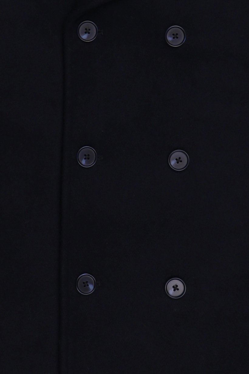 Men Plain Trench Coat, Navy Blue