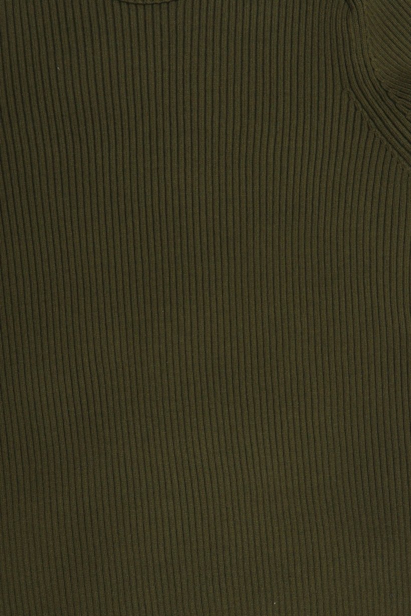 Men Crew Neck Long Sleeve Knitted Sweater, Olive