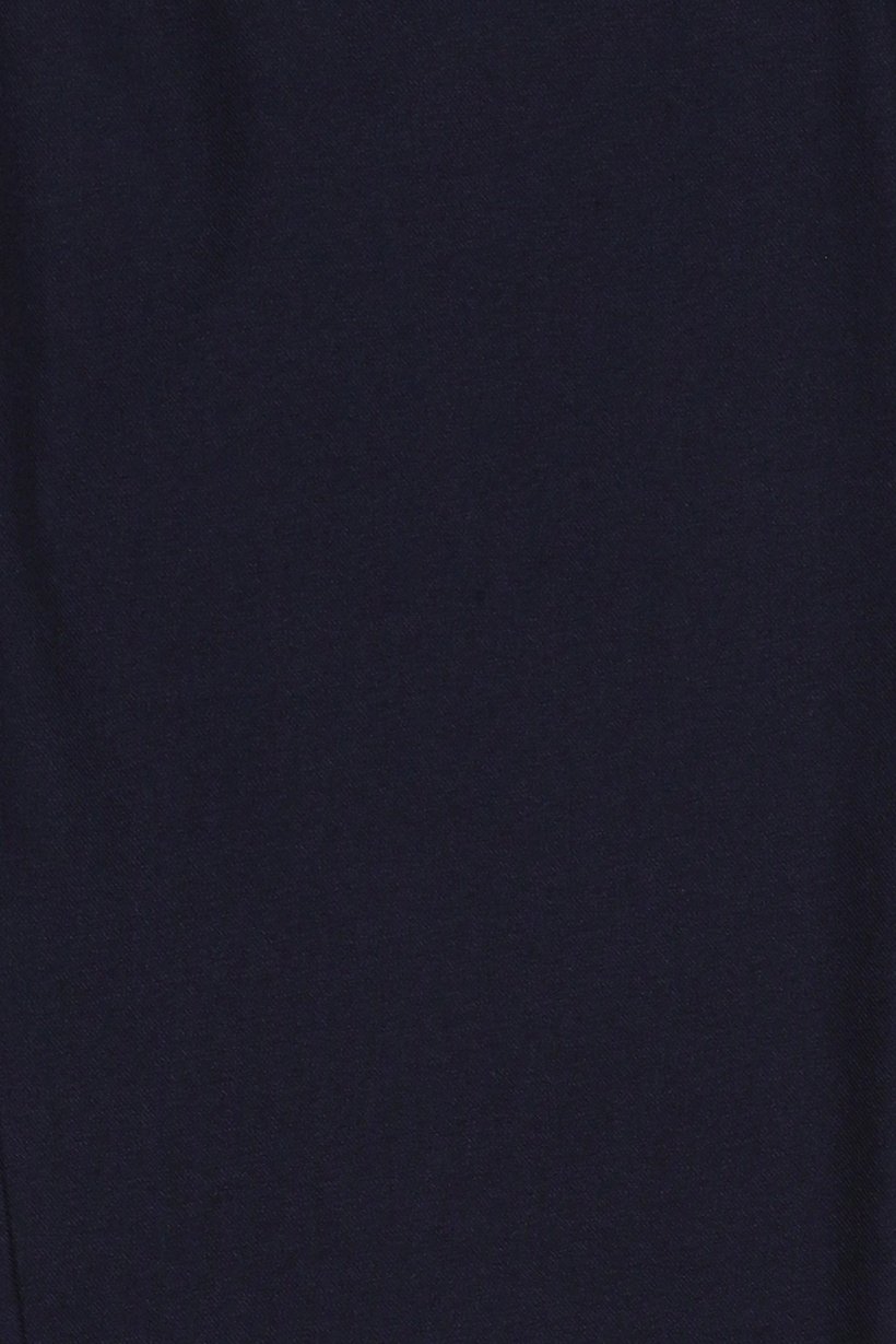 Men Slim Fit Straight Leg Solid Pants, Navy Blue