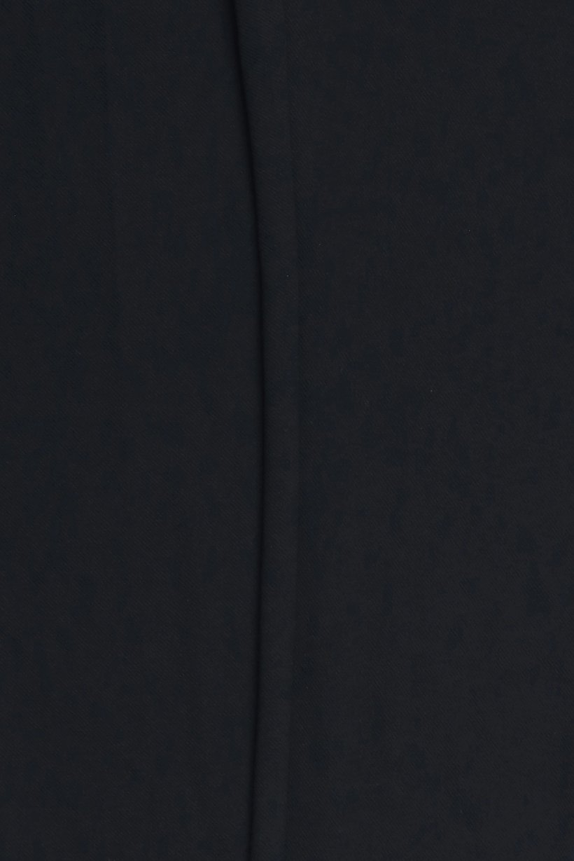 Men Slim Fit Solid Straight Leg Pants, Black