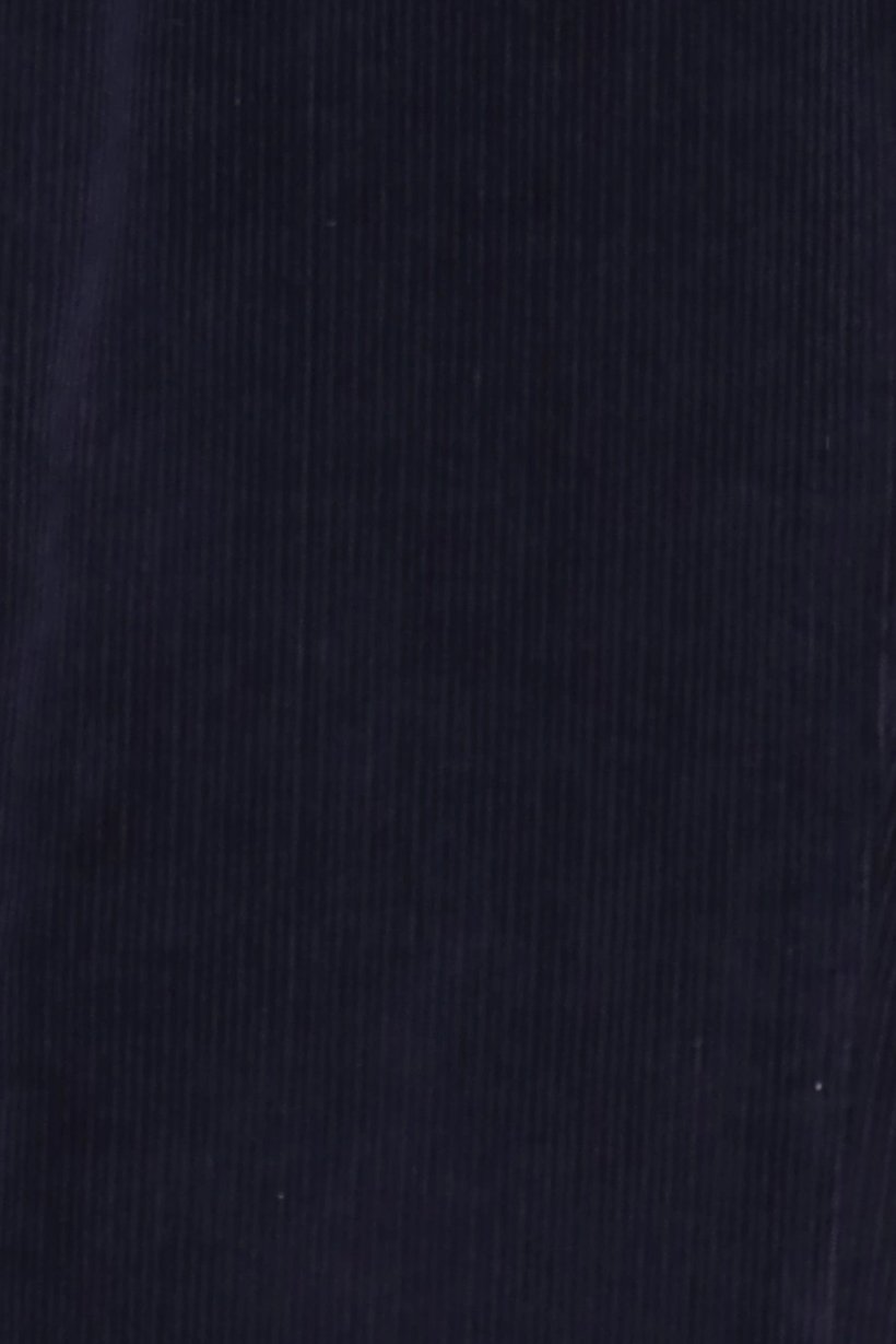 Men Straight Fit Textured Corduroy Pants, Navy