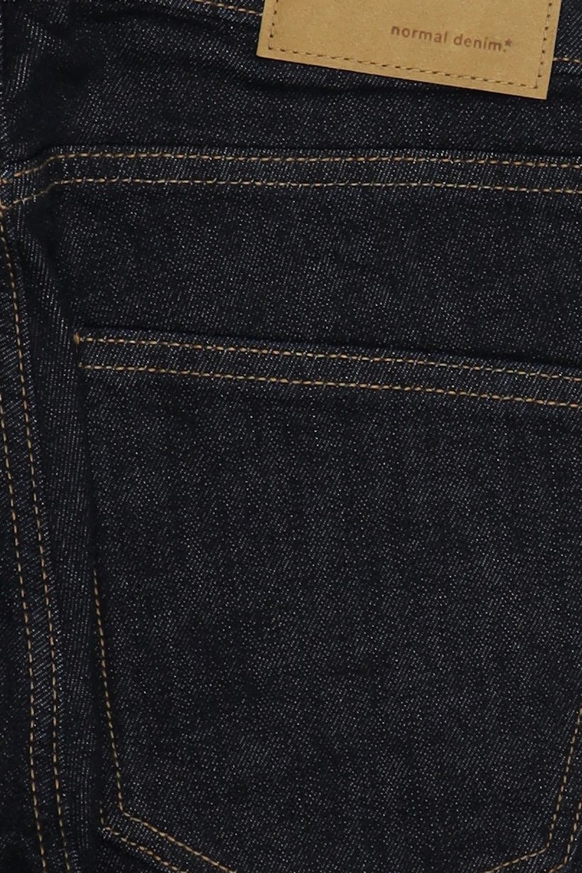 Men Straight Fit Solid Stretchable Jeans, Dark Navy