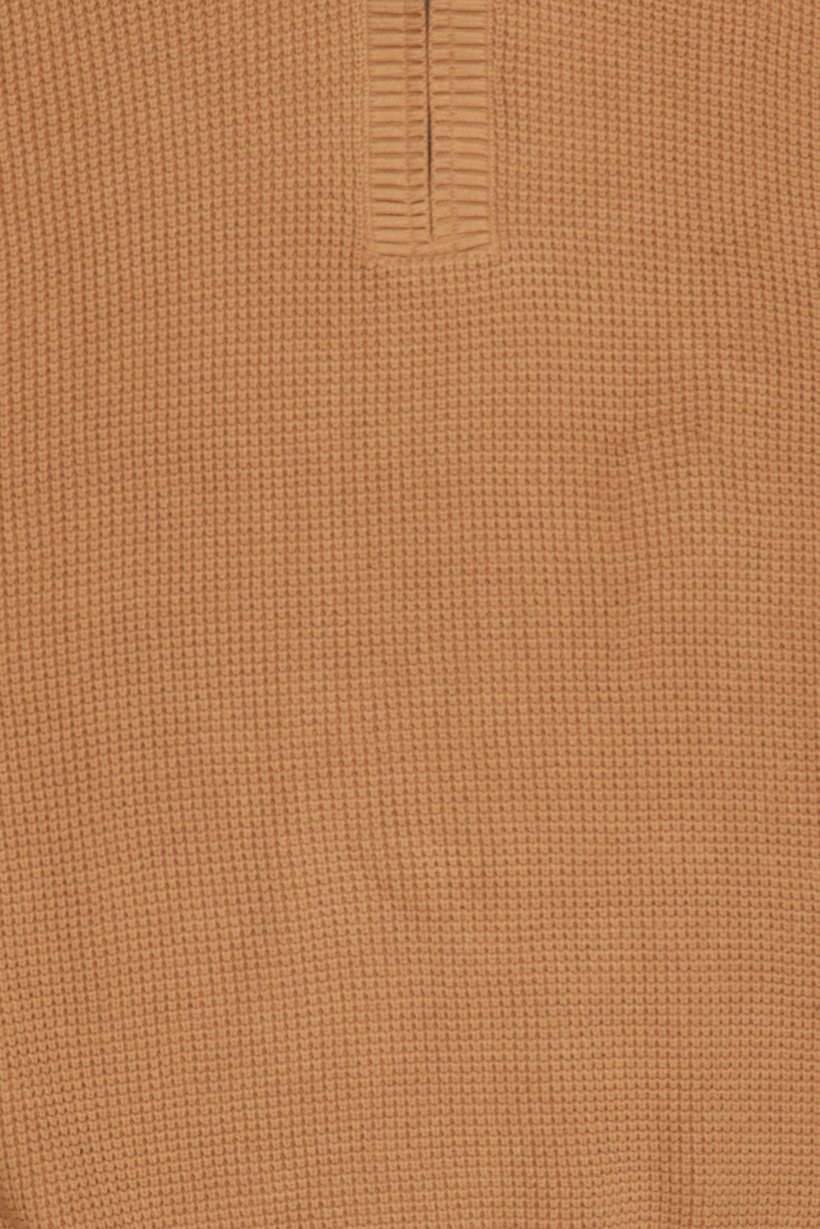Men Turtle Neck Textured Sweater, Tan