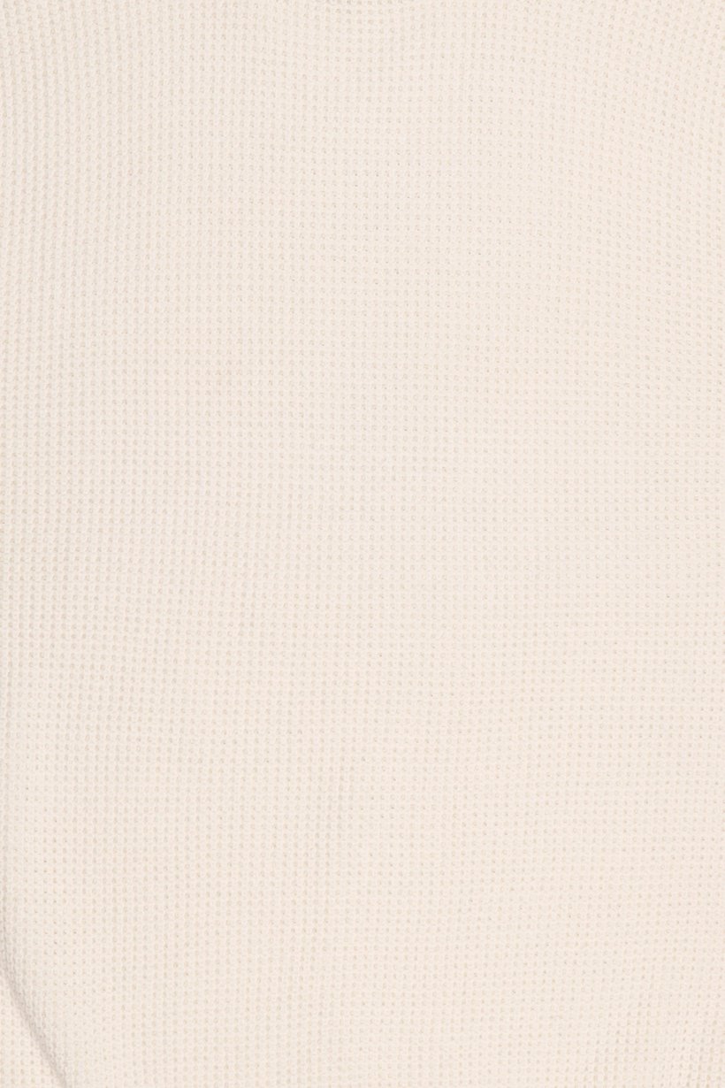 Men Crew Neck Crochet Sweater, Beige