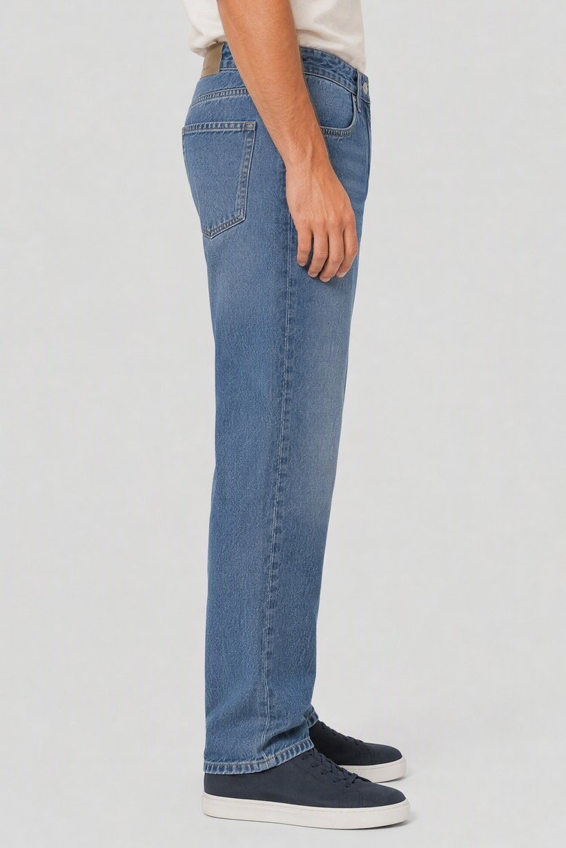 Men Flare Washed Non Stretchable Jeans, Blue