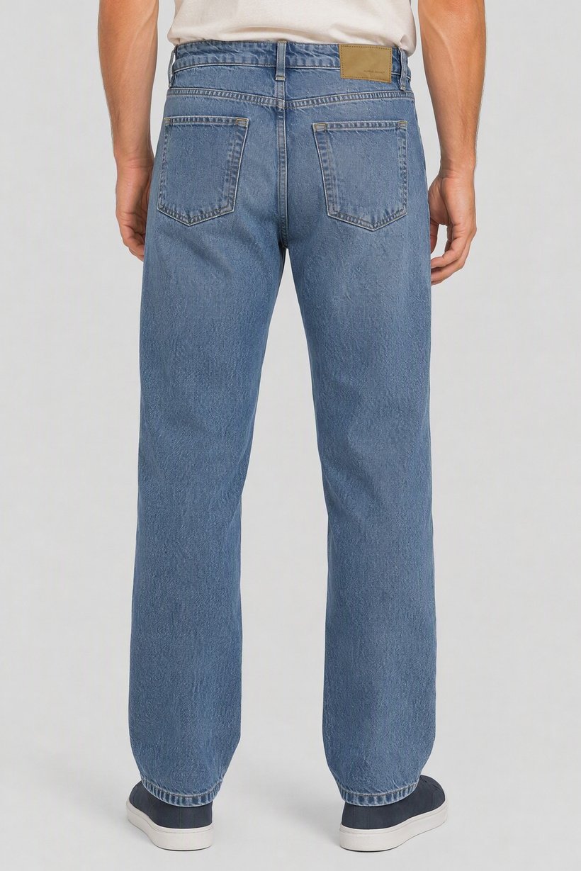 Men Flare Washed Non Stretchable Jeans, Blue