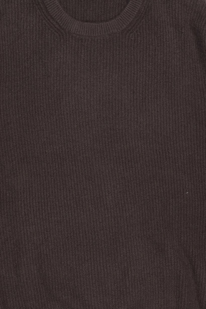 Men Crew Neck Knitted Sweater, Charcoal Grey