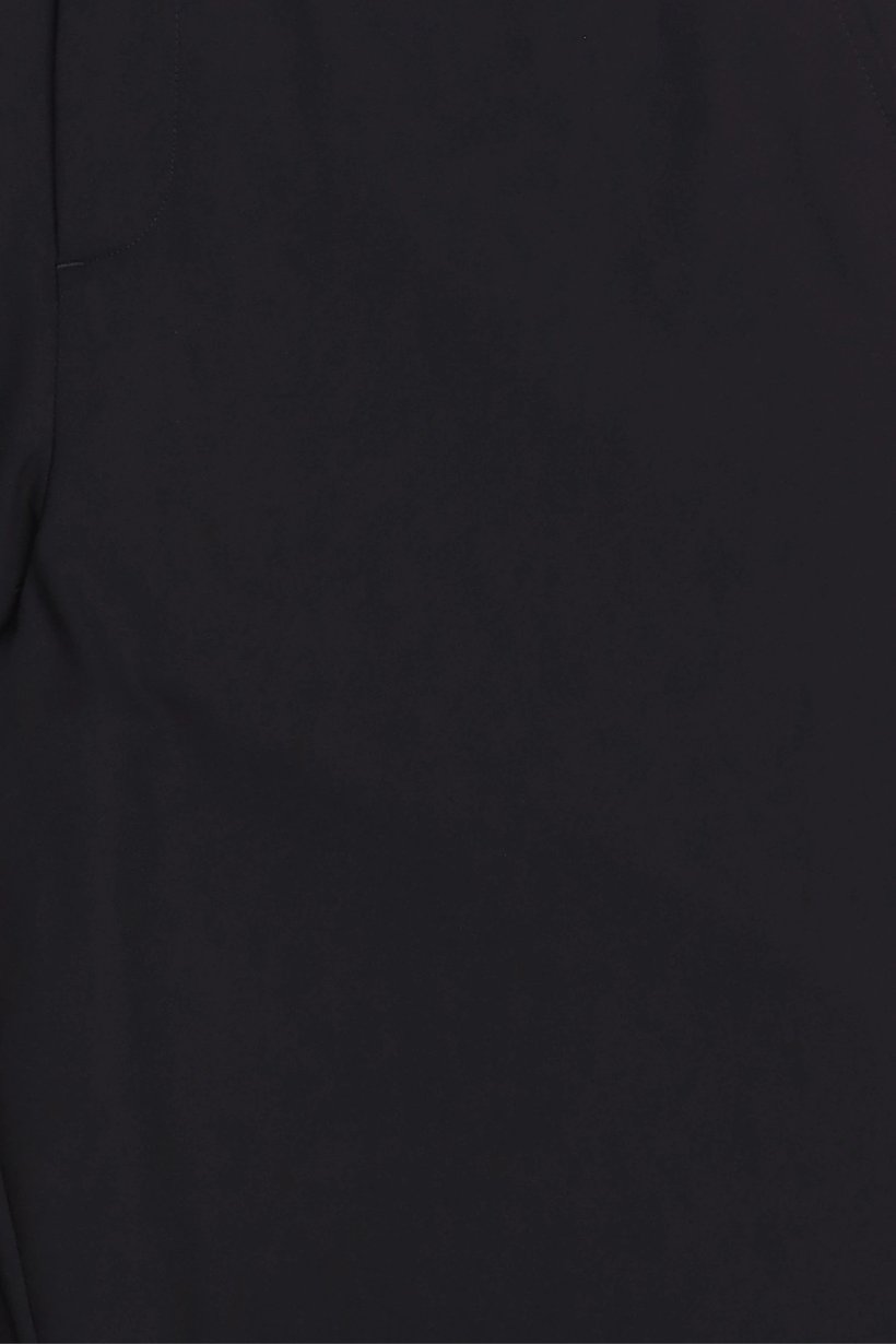 Men Baggy Fit Plain Straight Leg Pants, Black