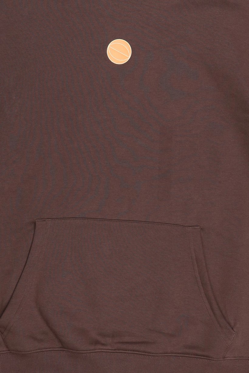 Men Space Jam Long Sleeve Graphic Print Hoodie, Dark Brown