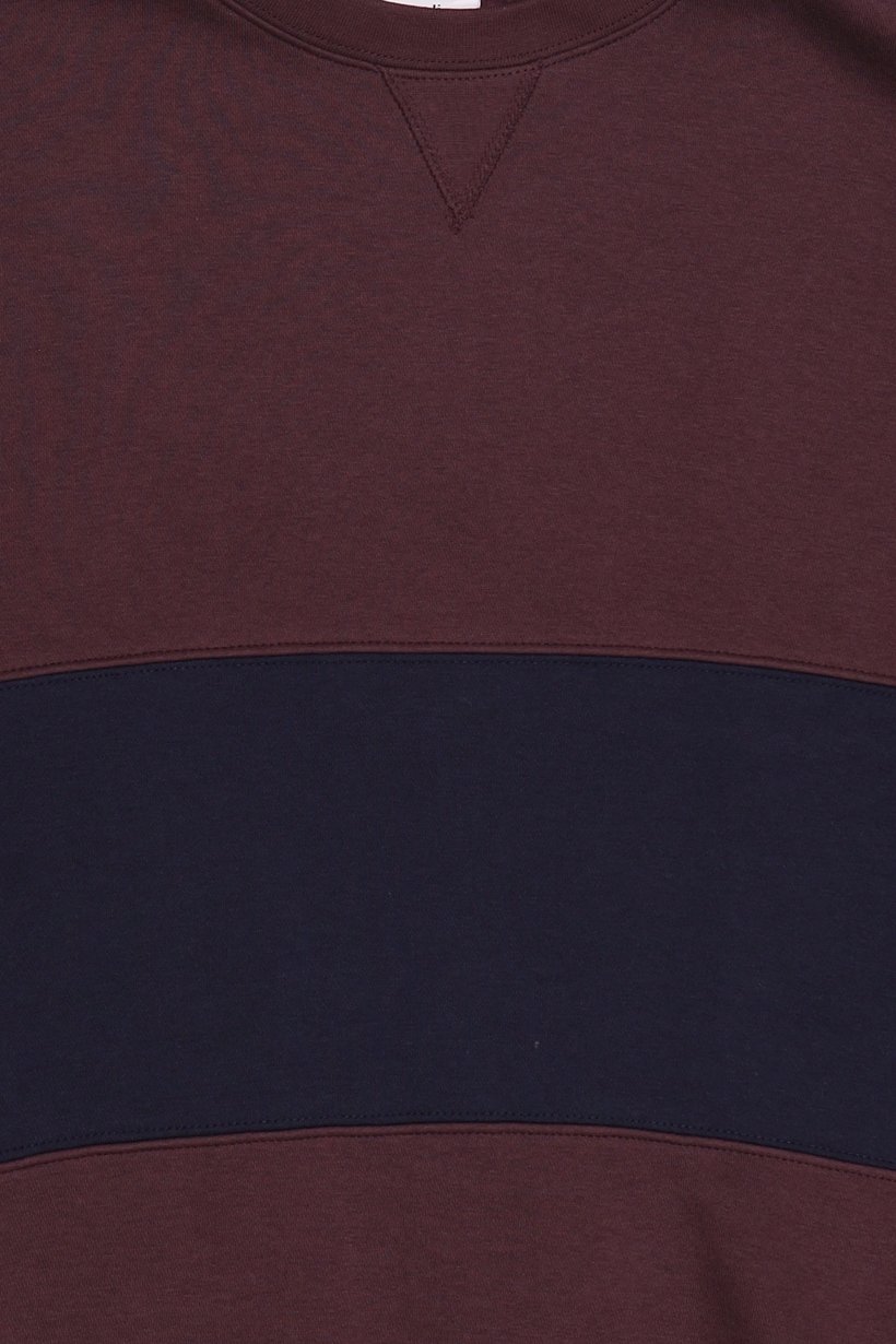 Men Crew Neck Two-Tone Long Sleeve Sweatshirt, Multicolor