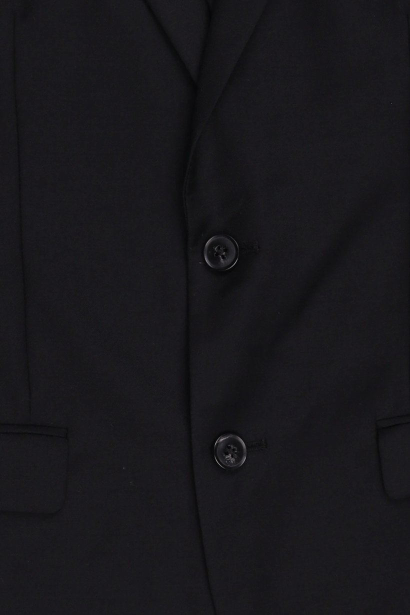Men Regular Fit Solid Casual Blazer, Black