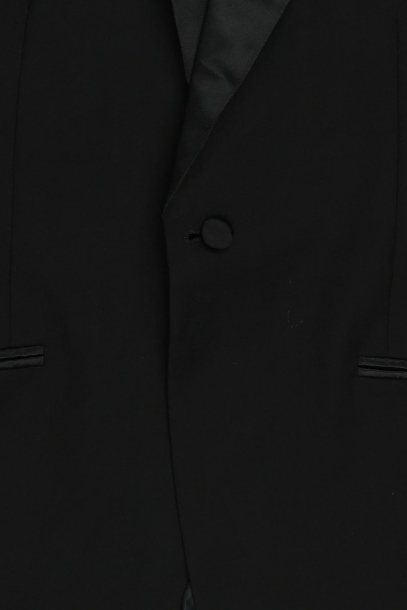 Men Regular Fit Plain Formal Blazer, Black