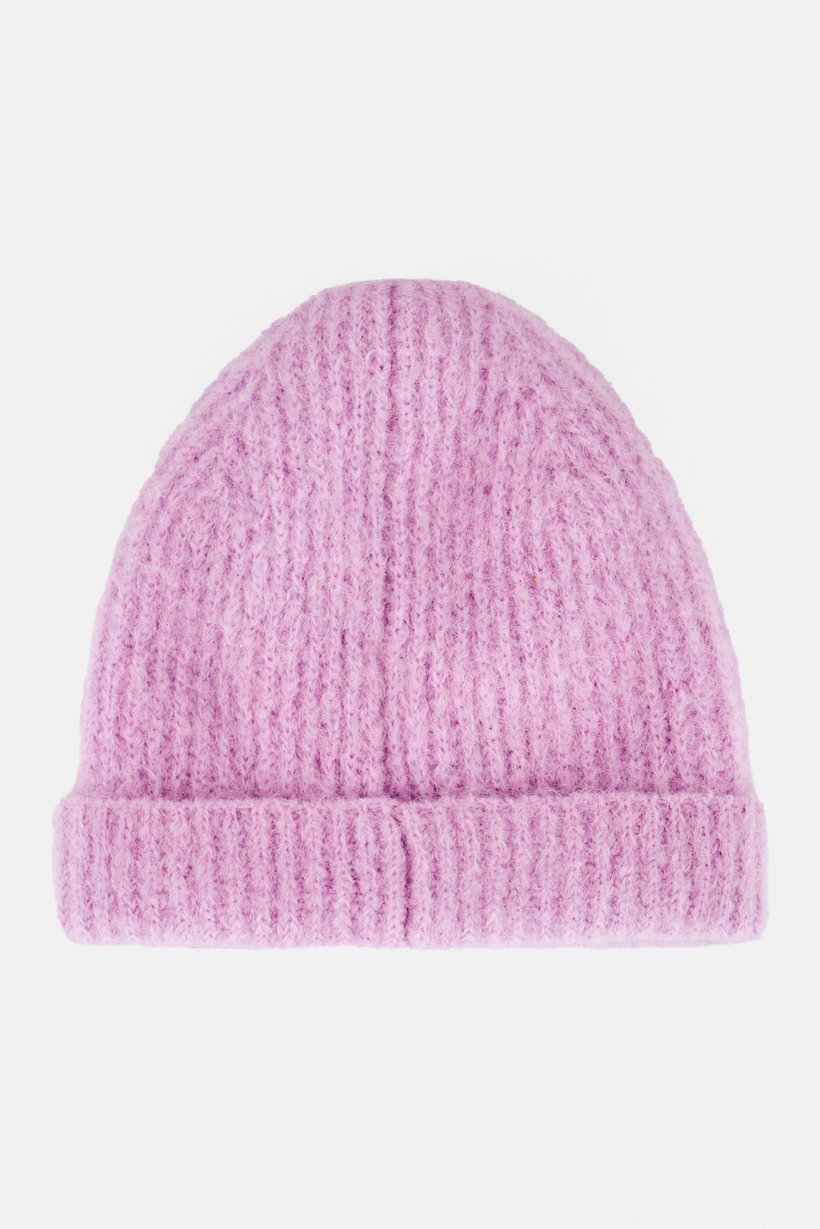 Women Knitted Beanie Hats, Lavender