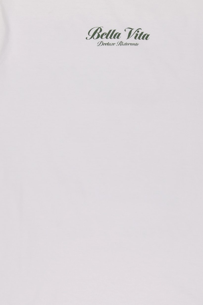 Men Crew Neck  Short Sleeve Graphic T-Shirt, White