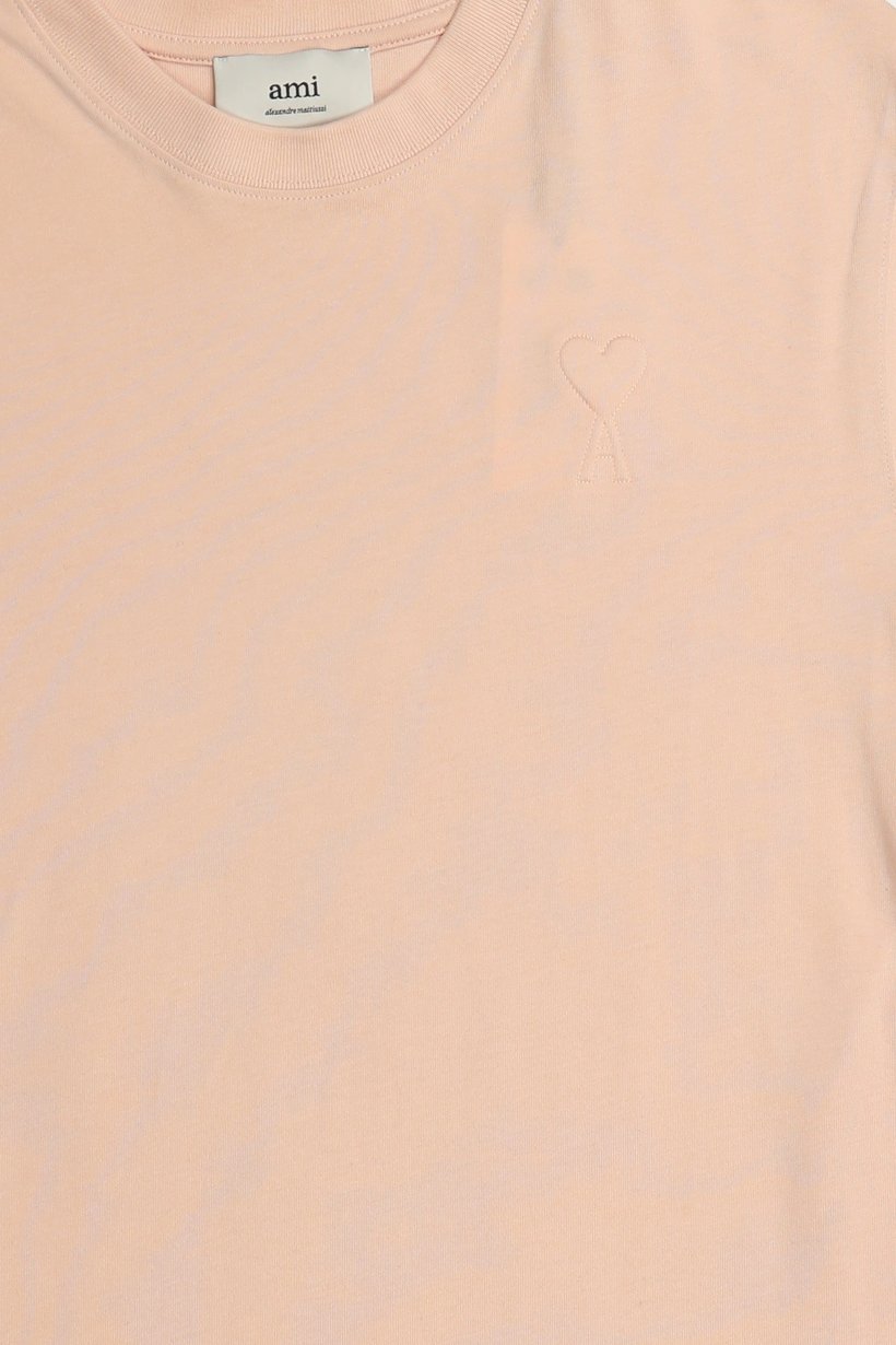 Men Crew Neck Short Sleeve Plain T-Shirt, Pink