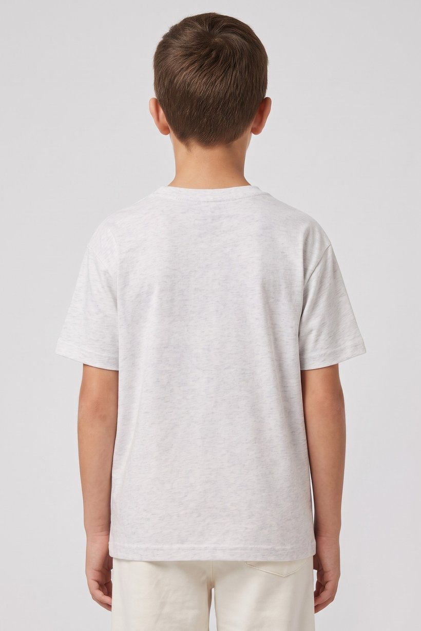 Kids Boy Sportswear Fit Short Sleeve Outdoor T-Shirt, Heather Grey