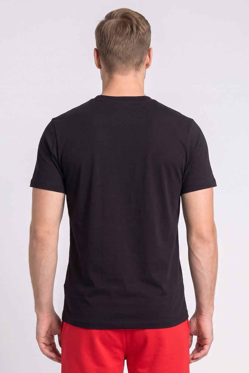 Men Sportswear Fit Short Sleeve Outdoor T-Shirt, Black