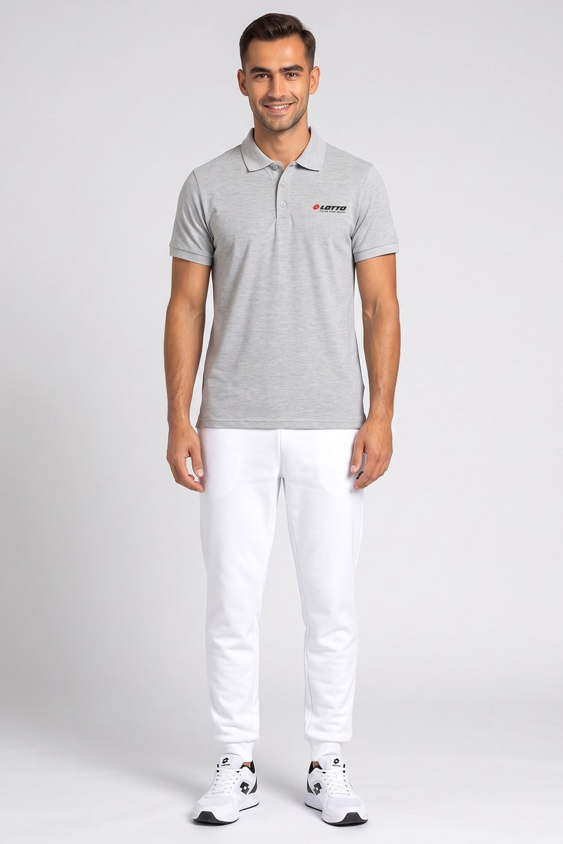 Men Sportswear Fit Short Sleeve Outdoor Polo, Grey