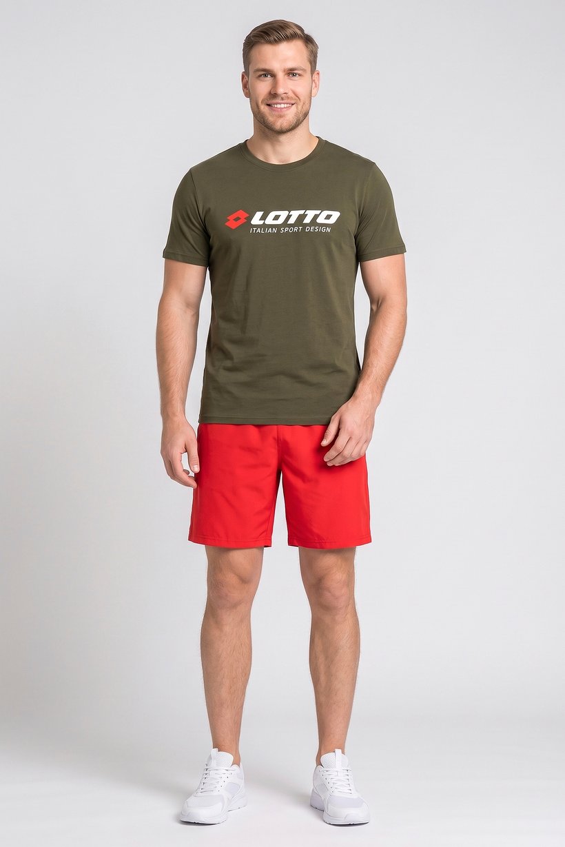 Men Sportswear Fit Short Sleeves Outdoor T-Shirt, Olive
