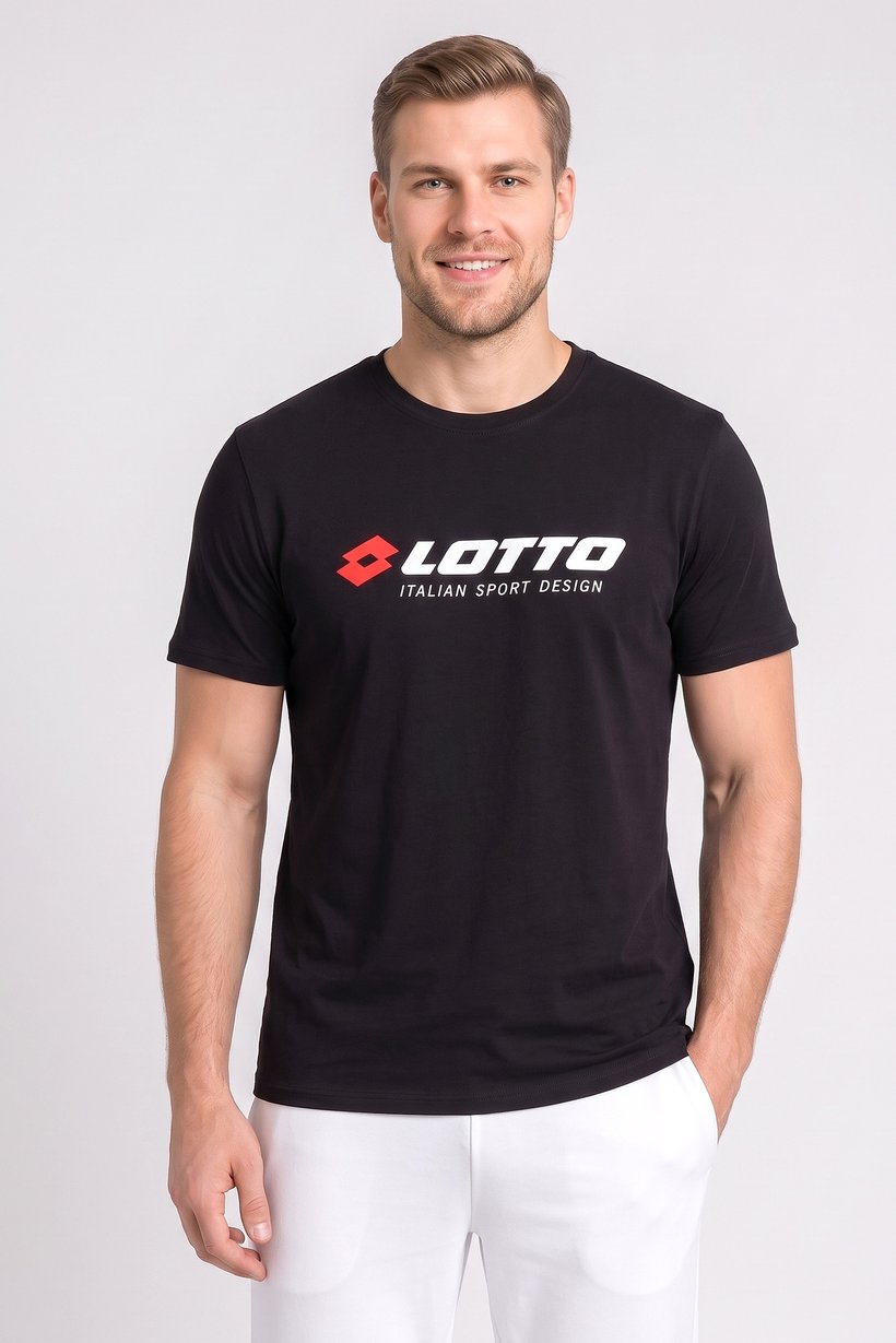 Men Sportswear Fit Short Sleeve Outdoor T-Shirt, Black