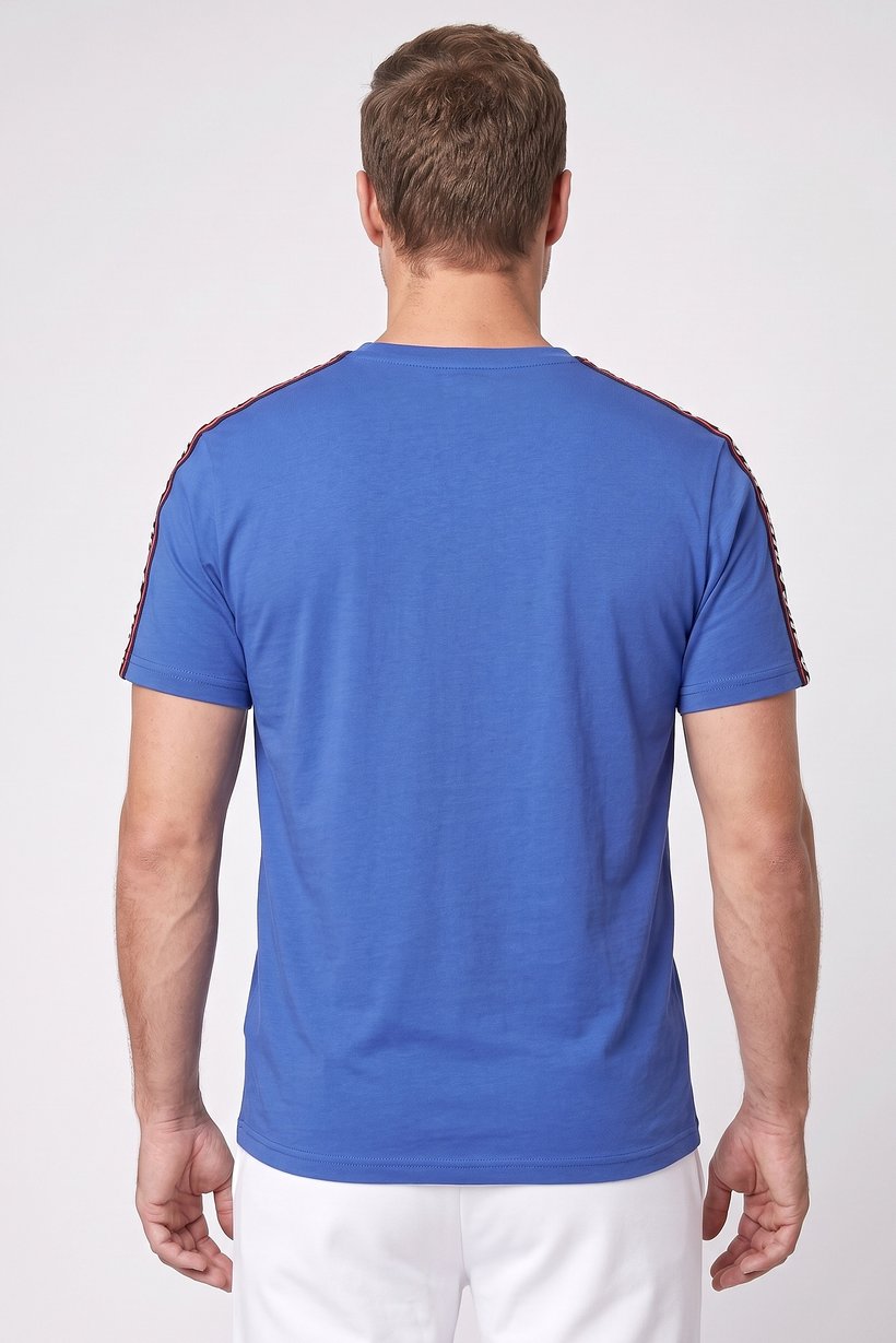 Men Sportswear Fit Short Sleeve Outdoor T-Shirt, Royal Blue