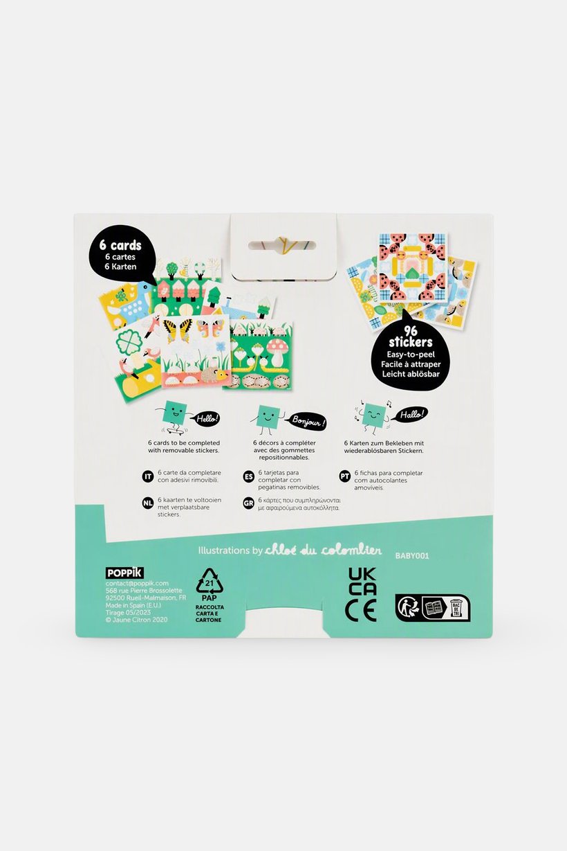 Poppik Forest 6 Cards And 96 Stickers
