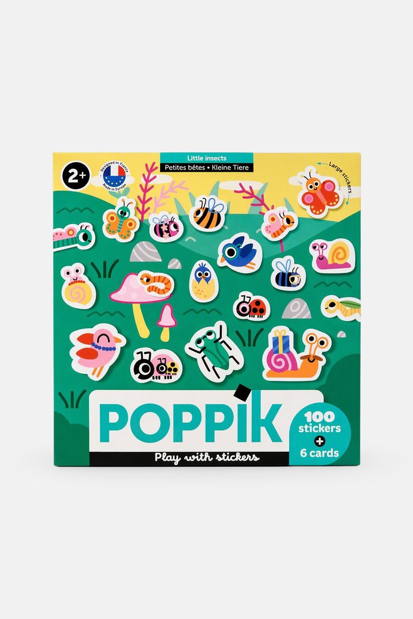 Poppik Little Insects 6 Cards And 100 Stickers