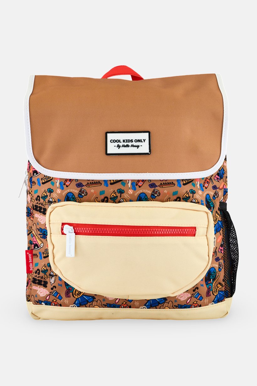 Kids Boy Allover Print Backpack, Multicolor