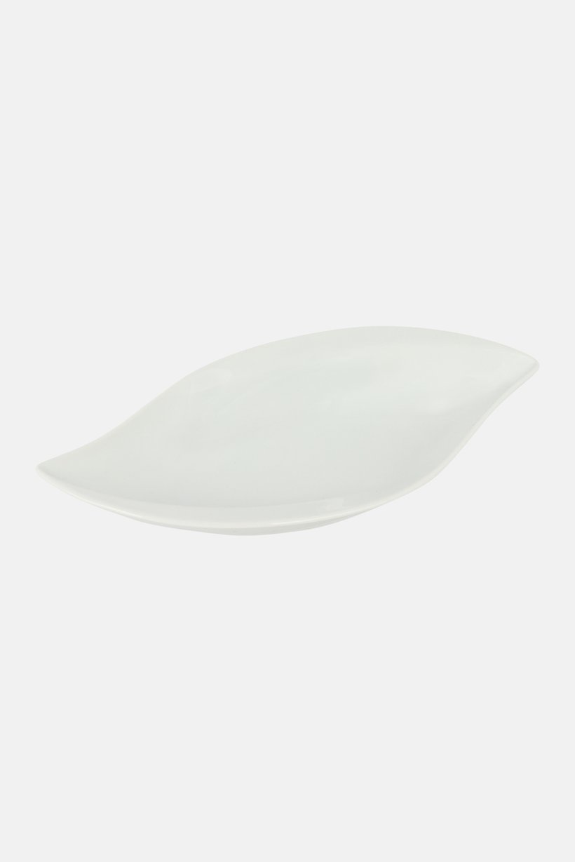 Leaf Bianco Serving Dish, White