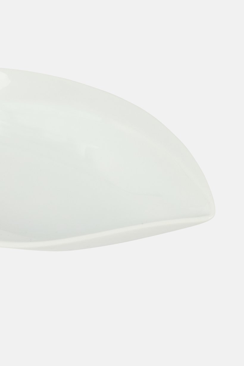 Leaf Bianco Serving Dish, White