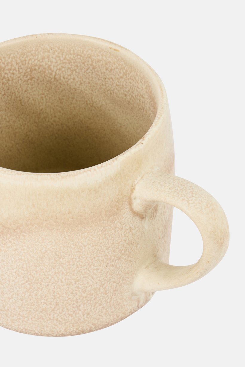 Terre Inconnue Earthenware Mug, Beige