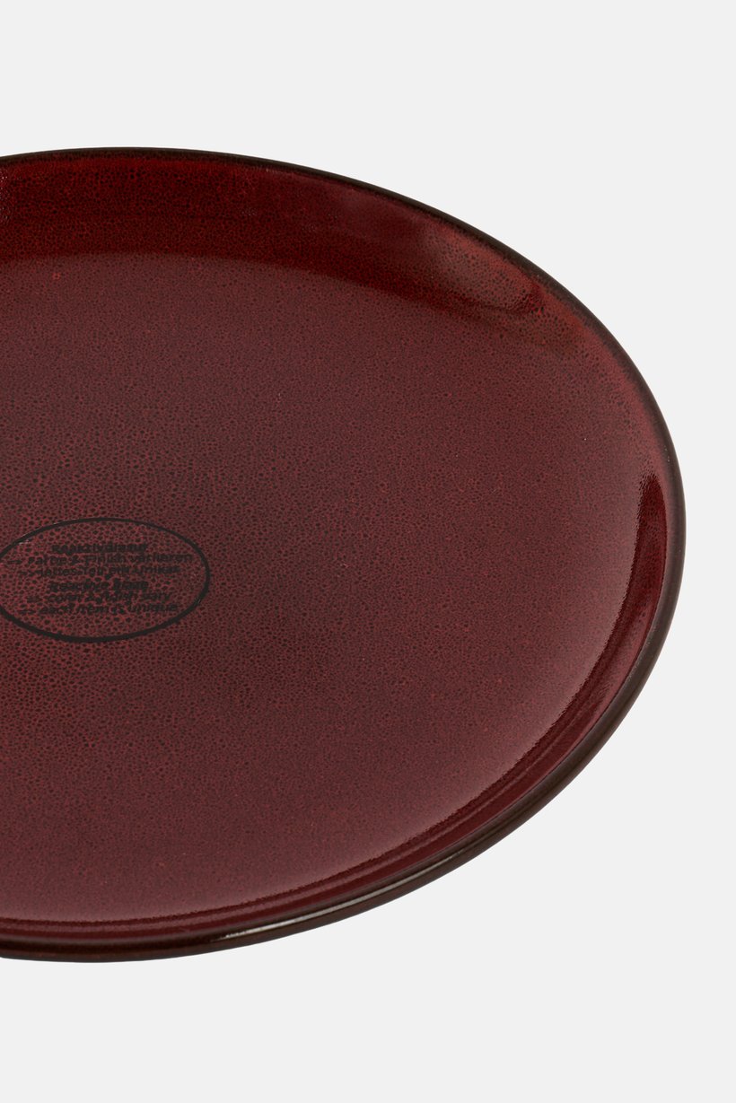 Round Dessert Plate, Multicolor