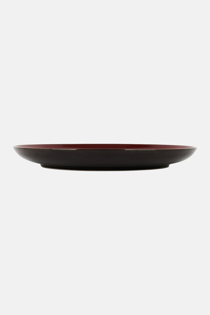 Round Dessert Plate, Brown