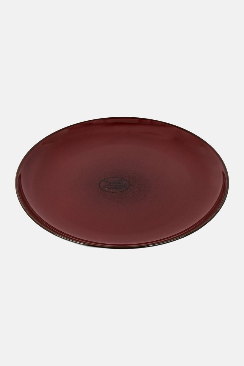 Round Dessert Plate, Brown