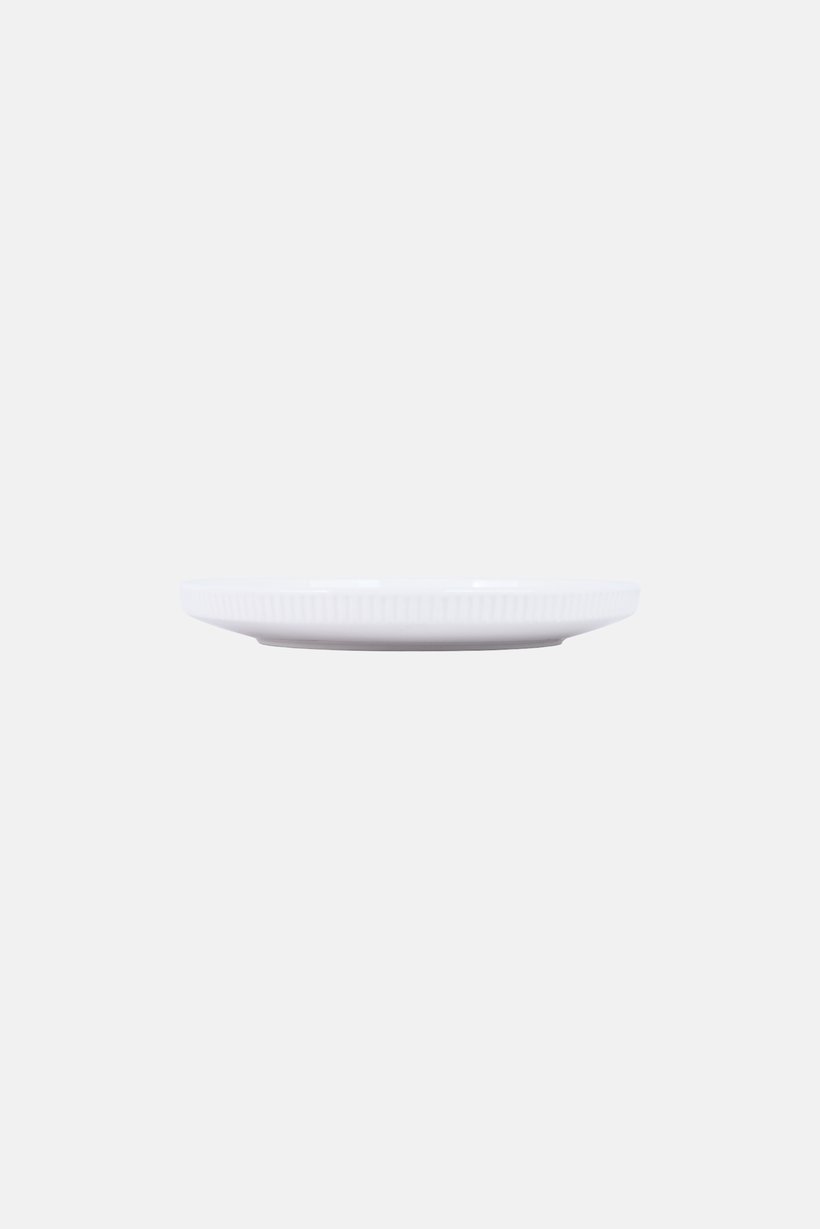 Charcoal Melamine Side Plate, White