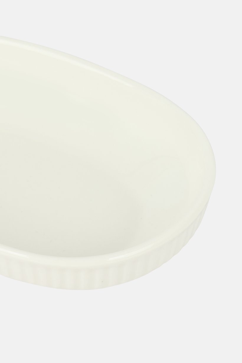 Kelly Shallow Serving Bowl, White
