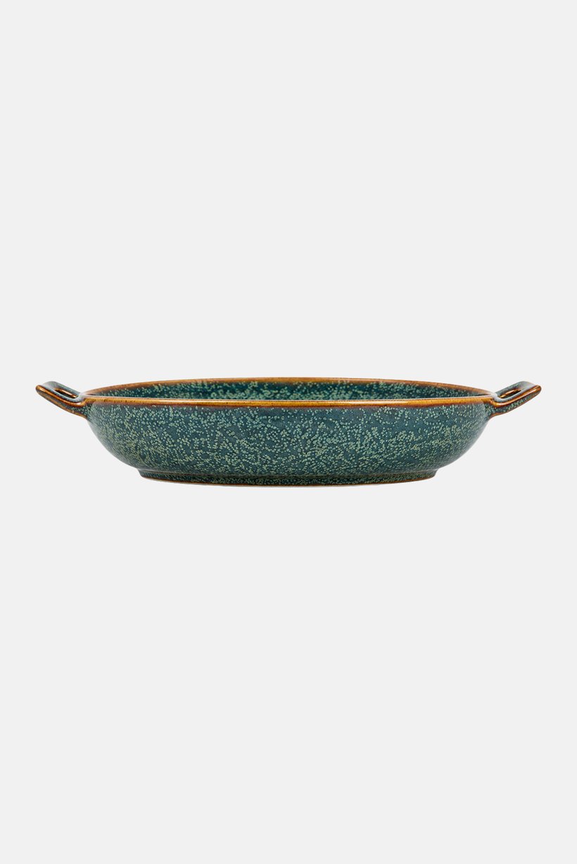 Ceramic Baking Pan And Tapas Dish With Handle, Multicolor