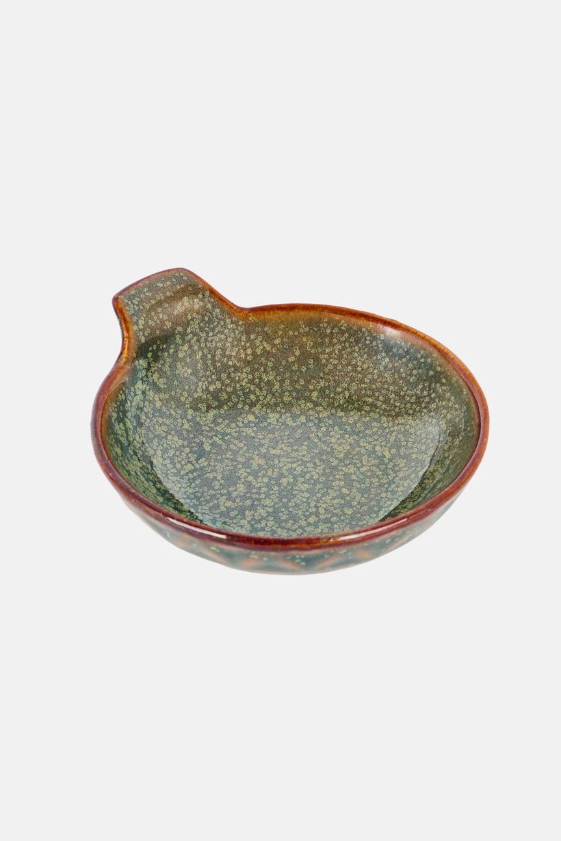 Porcelain Mini Dip Bowl With Handle, Multicolor