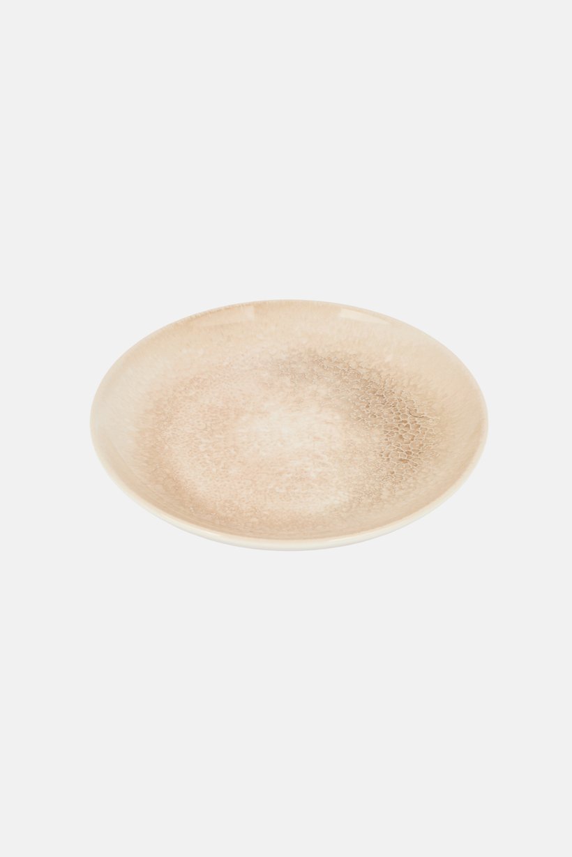 Savora Snakeskin Dessert Plate, Beige