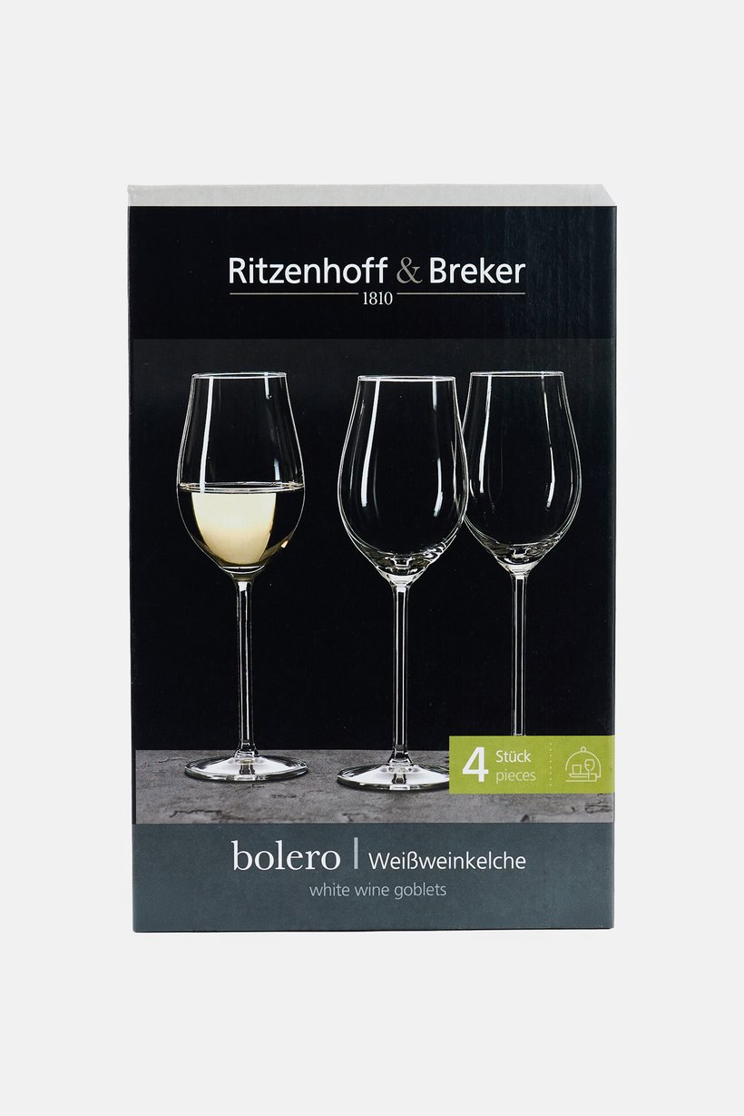 4 Pieces Glass Set 390ml, Transparent